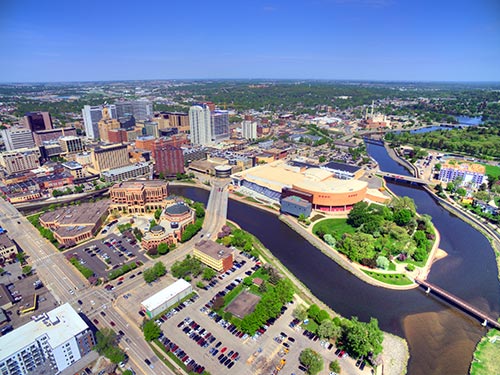 view of downtown Rochester, Minnesota